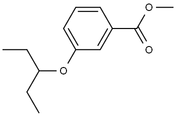 Methyl 3-(1-ethylpropoxy)benzoate Structure