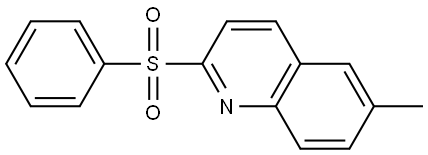 6-Methyl-2-(phenylsulfonyl)quinoline Structure