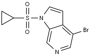 4-Bromo-1-(cyclopropylsulfonyl)-1H-pyrrolo[2,3-c]pyridine Structure