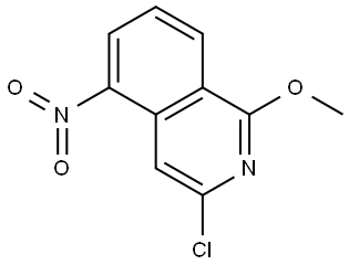 3-chloro-1-methoxy-5-nitroisoquinoline Structure