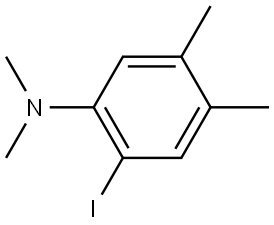 2-Iodo-N,N,4,5-tetramethylbenzenamine Structure