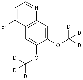 4-bromo-6,7-bis(methoxy-d3)quinoline Structure