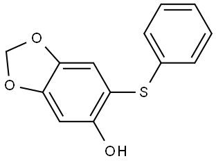 6-(Phenylsulfanyl)-2H-1,3-benzodioxol-5-ol Structure