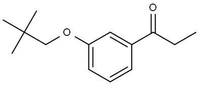 1-[3-(2,2-Dimethylpropoxy)phenyl]-1-propanone Structure