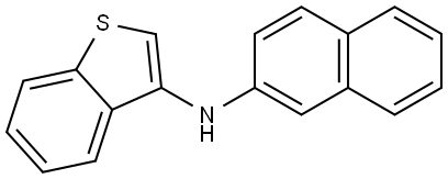 N-Benzo[b]thien-3-yl-N-(2-naphthyl)-amine Structure