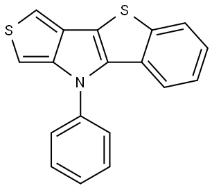 9H-9-Phenyl-benzo[4,5]thieno[3,2-b]thieno[3,4-d]pyrrole Structure