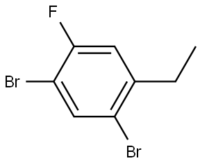 1,5-dibromo-2-ethyl-4-fluorobenzene Structure