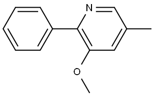 3-Methoxy-5-methyl-2-phenylpyridine Structure