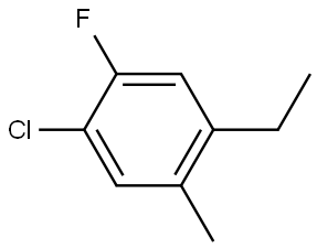 1-Chloro-4-ethyl-2-fluoro-5-methylbenzene Structure