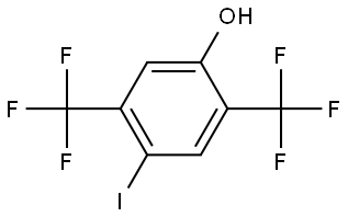 4-Iodo-2,5-bis(trifluoromethyl)phenol Structure