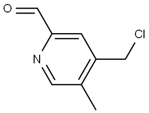 4-(chloromethyl)-5-methylpicolinaldehyde Structure