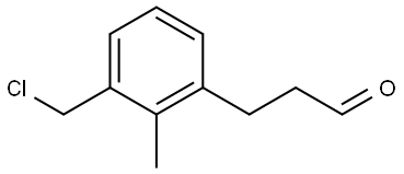 3-(3-(chloromethyl)-2-methylphenyl)propanal Structure