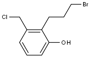 2-(3-bromopropyl)-3-(chloromethyl)phenol Structure