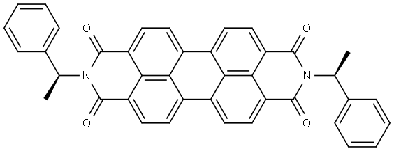 N,N'-bis((S)-1-phenylethyl)perylene-3,4,9,10-tetracarboxylic diimide Structure