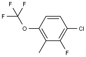 1-Chloro-2-fluoro-3-methyl-4-(trifluoromethoxy)benzene Structure