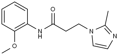 N-(2-Methoxyphenyl)-2-methyl-1H-imidazole-1-propanamide Structure