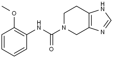 3,4,6,7-Tetrahydro-N-(2-methoxyphenyl)-5H-imidazo[4,5-c]pyridine-5-carboxamide Structure