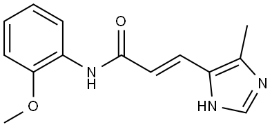 2-Propenamide, N-(2-methoxyphenyl)-3-(5-methyl-1H-imidazol-4-yl)-, (E)- Structure