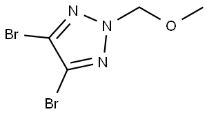 2H-1,2,3-Triazole, 4,5-dibromo-2-(methoxymethyl)- Structure