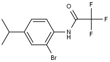 N-(2-bromo-4-isopropylphenyl)-2,2,2-trifluoroacetamide Structure