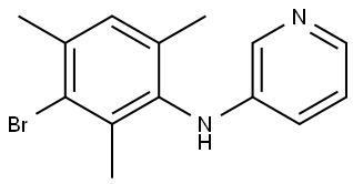 N-(3-Bromo-2,4,6-trimethylphenyl)-3-aminopyridine Structure