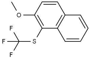 2-Methoxy-1-[(trifluoromethyl)thio]naphthalene Structure