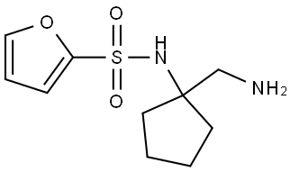 2-Furansulfonamide, N-[1-(aminomethyl)cyclopentyl]- Structure