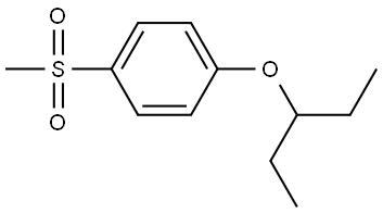 1-(1-Ethylpropoxy)-4-(methylsulfonyl)benzene Structure