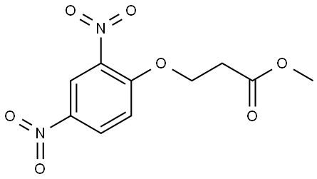 Propanoic acid, 3-(2,4-dinitrophenoxy)-, methyl ester Structure