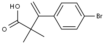 3-(4-Bromophenyl)-2,2-dimethylbut-3-enoic Structure