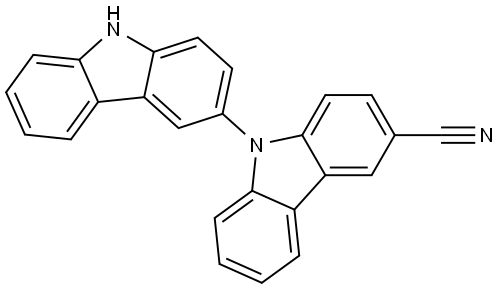 [3,9′-Bi-9H-carbazole]-3′-carbonitrile Structure