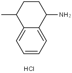 1,2,3,4-Tetrahydro-4-methyl-1-naphthalenamine hydrochloride Structure