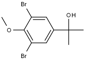 Benzenemethanol, 3,5-dibromo-4-methoxy-α,α-dimethyl- Structure