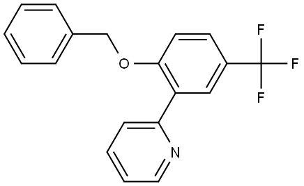 2-[2-(Phenylmethoxy)-5-(trifluoromethyl)phenyl]pyridine Structure