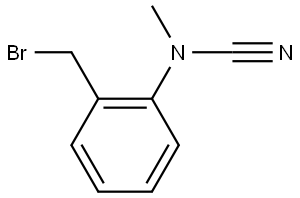 N-(2-(bromomethyl)phenyl)-N-methylcyanamide Structure