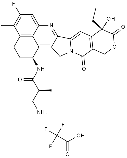 NH2-methylpropanamide-Exatecan TFA Structure