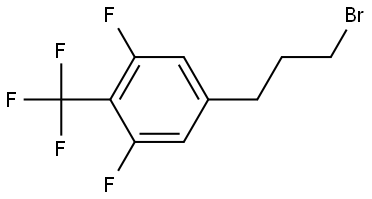 5-(3-Bromopropyl)-1,3-difluoro-2-(trifluoromethyl)benzene Structure