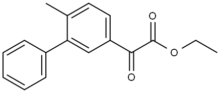 Ethyl 6-methyl-α-oxo[1,1'-biphenyl]-3-acetate Structure