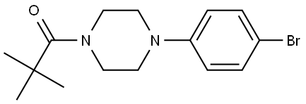 1-[4-(4-Bromophenyl)-1-piperazinyl]-2,2-dimethyl-1-propanone Structure