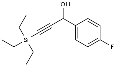 4-Fluoro-α-[2-(triethylsilyl)ethynyl]benzenemethanol Structure