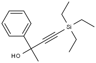 α-Methyl-α-[2-(triethylsilyl)ethynyl]benzenemethanol Structure