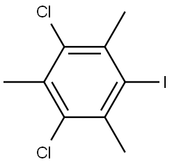 1,3-Dichloro-5-iodo-2,4,6-trimethylbenzene Structure