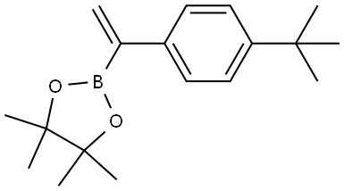 1,3,2-Dioxaborolane, 2-[1-[4-(1,1-dimethylethyl)phenyl]ethenyl]-4,4,5,5-tetramethyl- Structure