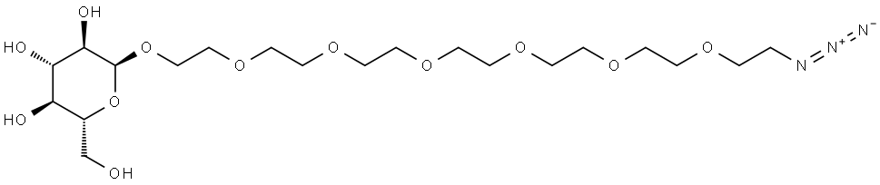Azido-PEG7-alpha-D-mannose Structure