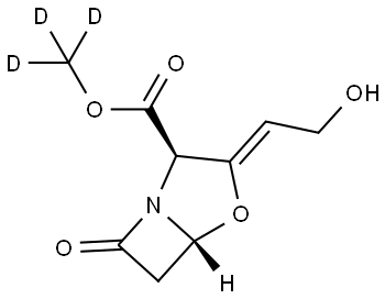 1821757-56-5 [2R-(2α,3Z,5α)]- 3-(2-Hydroxyethylidene)-7-oxo-4-oxa-
1-azabicyclo[3.2.0]heptane-2-carboxylic Acid Methyl-d3 Ester