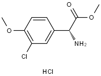 (R)-Methyl 2-amino-2-(3-chloro-4-methoxyphenyl)acetate HCl Structure