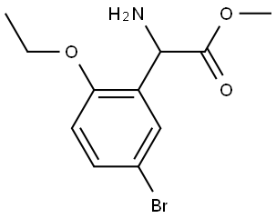 Methyl α-amino-5-bromo-2-ethoxybenzeneacetate Structure