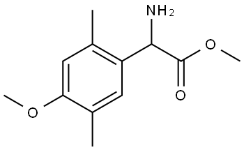 METHYL 2-AMINO-2-(4-METHOXY-2,5-DIMETHYLPHENYL)ACETATE Structure