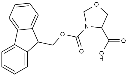 3-Fmoc-oxazolidine-4-carboxylic acid Structure