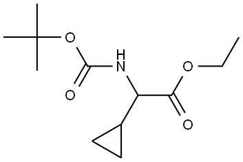 Ethyl 2-(Boc-amino)-2-cyclopropylacetate Structure